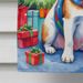 Jack Russell Terrier Christmas Reindeer House Flag Large Porch Sleeve Pole Decorative Outside Yard Banner Artwork Wall Hanging, Polyester, House Size, Multicolor_maomaolike.com