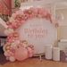 7.2ft Round Backdrop Stand, Stable Balloon Arch Stand, Metal Wedding Arch Backdrop Stand Circle Backdrop Stand Frame For Wedding, Birthday Party, Shower Decoration (Gold)_maomaolike.com