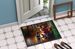German Wirehaired Pointer And Santa Claus Doormat Front Door Mat Indoor Outdoor Rugs For Entryway, Non Slip Washable Low Pile, 24H X 36W_maomaolike.com
