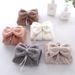 Home Textile Cute Hanging Bow Hand Towel Fleece Soft Absorbent Kitchen Towel_maomaolike.com