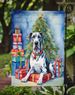 Harlequin Great Dane Christmas Reindeer Garden Flag Mailbox Flag Decorative Yard Flag Banner Outside Patio Artwork Yard Flower Beds, Garden Size, Multicolor_maomaolike.com