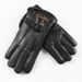 Warm gloves men's fleece thickened PU leather gloves fashion classic open smile gloves outdoor riding windproof and coldproof_maomaolike.com