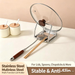 New Stainless Steel Kitchen Countertop Storage Rack, Cutting Board Holder, Pot Lid Organizer_maomaolike.com