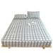 Washed Cotton Quilted Sheet Single Piece 2025 New Thickened Mattress Protector Non-Slip Dustproof Bed Cover_maomaolike.com