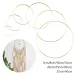 10Pcs Floral 5cm-40cm Gold Metal Handmade DIY Crafts Home Wedding Hoop Ring Hanging Decorations Macrame Wreath Wind Chimes Decor_maomaolike.com