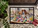 Decorating Easter Cavalier Spaniel Doormat Front Door Mat Indoor Outdoor Rugs For Entryway, Non Slip Washable Low Pile, 24H X 36W_maomaolike.com