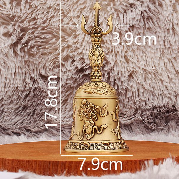 Brass Three Pure Handheld Treasures Taoist Taishang Laojun Eight Immortals Divine Instrument Tianpeng Emperor Bell_maomaolike.com