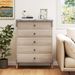 Farmhouse Chest Dresser Of Drawers Tall Storage Organizer_maomaolike.com
