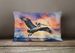 Birds, Birds, Birds Throw Pillow Throw Pillow For Indoor Couch Bed Outdoor Patio Washable, Pelican Fiery Sunset 7509,12Hx16W_maomaolike.com