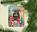 French Bulldog Christmas Porcelain Ornament Christmas Tree Hanging Decorations For Home Christmas Holiday, Rectangle, Gift, Multicolor_maomaolike.com