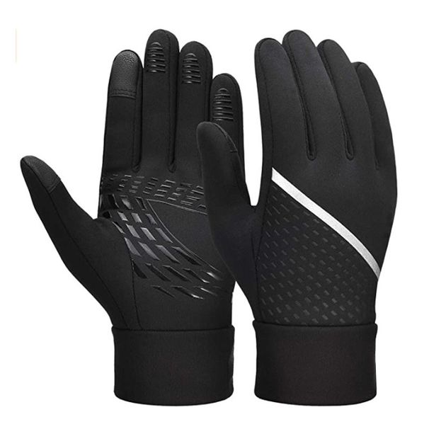 Sports Gloves Skiing Cycling Motorcycle Hiking Windproof Warm Fleece Touch Screen Non-slip Children's Cycling Gloves_maomaolike.com