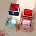 Rotating Soap Flower Rose Gift Box Creative Rotating Rose Jewelry Packaging Box Valentine's Day Gift For Women_maomaolike.com