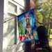 Afghan Hound Christmas Reindeer House Flag Large Porch Sleeve Pole Decorative Outside Yard Banner Artwork Wall Hanging, Polyester, House Size, Multicolor_maomaolike.com