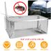 Rat Trap Cage Humane Live Rodent Trap Cage Galvanized Iron Mice Mouse Control Bait Catch With Detachable U Shaped Rod_maomaolike.com