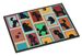 Lots Of Black Standard Poodle Doormat Front Door Mat Indoor Outdoor Rugs For Entryway, Non Slip Washable Low Pile, 24H X 36W_maomaolike.com