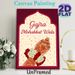 Gajra Mohabbat Wala Indian Mehndi Themed Painting Poster, Vibrant Traditional Intricate Henna Art & Floral Gajra Design Poster, Cultural Festive Decor_maomaolike.com