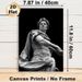 Roman Emperor Statue Painting Poster, Monochrome Classical Sculpture Detail Poster, Elegant Historical Art Piece For Study And Living Room Decor_maomaolike.com
