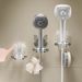 Bathroom Shower Bracket Non-punching Suction Cup Storage Rack Base Toilet Nozzle Fixing Seat_maomaolike.com