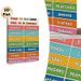 Bilingual Days Of The Week Painting Poster, Vibrant Color-blocked Educational Poster, Practical Visual Aid For Learning English And Spanish Days_maomaolike.com