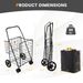 Folding Rolling Shopping Cart With Waterproof Liner And Basket_maomaolike.com