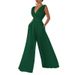 new slim jumpsuit high waist slimming jumpsuit straight wide leg pants for women_maomaolike.com
