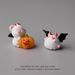 Halloween Cute Bat Ghost Bear And A Group Of Little Coal Ball Elves Miniature Desktop Ornaments_maomaolike.com