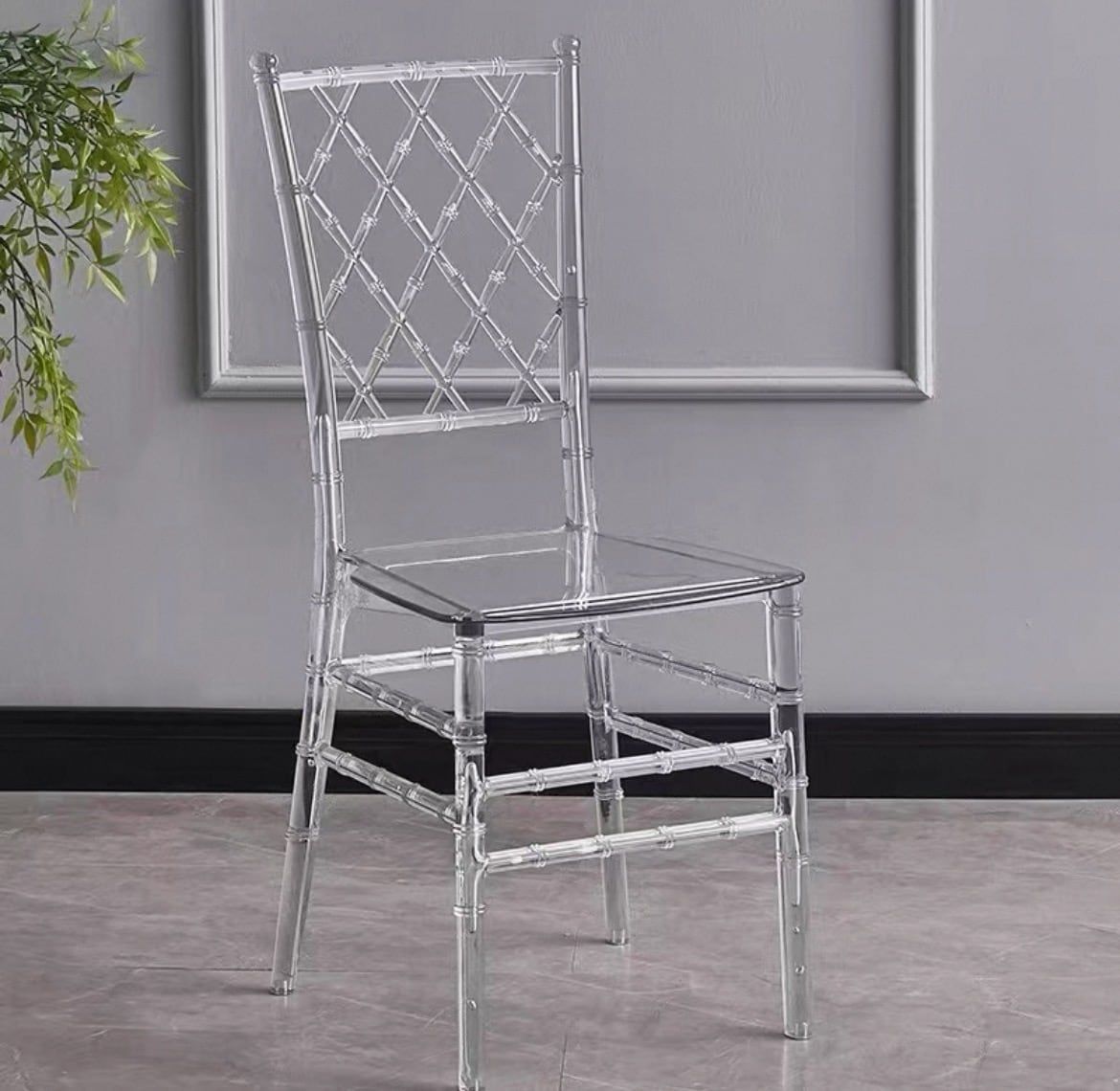 SIMPLE AND BEAUTIFUL TRANSPARENT BAMBOO CHAIR WEDDING PARTY CAN BE APPLIED ZHUGE-4_maomaolike.com