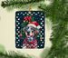Catahoula Christmas Porcelain Ornament Christmas Tree Hanging Decorations For Home Christmas Holiday, Rectangle, Gift, Multicolor_maomaolike.com