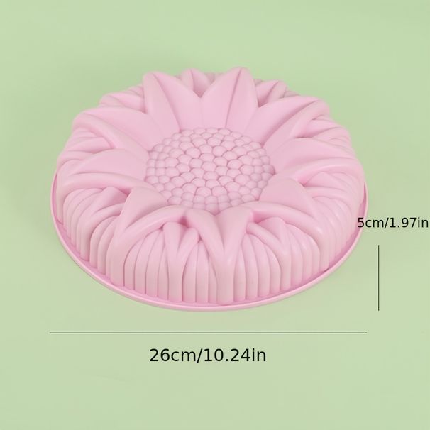 1pc Large Silicone Sunflower Shape Pastry Cake Mold Baking Tools Kitchen Accessories Random Color 10.24 Inch_maomaolike.com