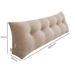 SOGA 2X 150cm Beige Triangular Wedge Bed Pillow Headboard_maomaolike.com