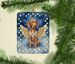 Vizsla My Angel Porcelain Ornament Christmas Tree Hanging Decorations For Home Christmas Holiday, Rectangle, Gift, Multicolor_maomaolike.com