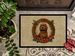 Briard Christmas Flowers Doormat Front Door Mat Indoor Outdoor Rugs For Entryway, Non Slip Washable Low Pile, 24H X 36W_maomaolike.com