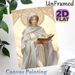 Religious Saint-like Female Painting Poster, Soft-toned Art Nouveau Style Poster, Serene Elegant Design Ideal For Home And Spiritual Space Decor_maomaolike.com