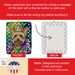 Silky Terrier King Of Mardi Gras Porcelain Ornament Christmas Tree Hanging Decorations For Home Christmas Holiday, Rectangle, Gift, Multicolor_maomaolike.com