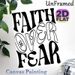 Faith Over Fear Painting Poster, Minimalist Black & White Typographic Poster, Inspirational Wall Decor Ideal For Home, Office, Living Room_maomaolike.com