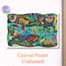 Tropical Rainforest Wildlife Painting Poster, Vibrant Colorful Playful Jungle Animal Scene Poster, Richly Illustrated Decor Piece Suitable For Home_maomaolike.com