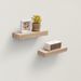 Floating Shelves 11.8" Wall Mounted Wood Shelves For Bathroom, Bedroom, Living Room, Kitchen, Hanging Shelf For Books/Storage/Decor With Invisible Brackets, Maple_maomaolike.com