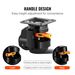 Heavy Duty Leveling Casters 4-Pack | 1000kg/2200LB Capacity With 2.5" Wheels | Precision 360° Swivel & Reinforced Handle For Workbench, Machinery, Industrial Equipment | Floor Protection & Noise-Free_maomaolike.com