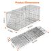 Humane Cat Trap Cage Catch Release Live Animal Rodent Cage Collapsible Galvanized Wire For Raccoons Beavers Groundhogs Foxes Armadillos_maomaolike.com