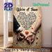 "We're A Team" Romantic Love Quote Painting Poster, Vintage Ornate Patterned Poster With Sweet Couple Hand-holding, Warm Heartfelt Message, Ideal For_maomaolike.com