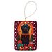 Black Briard Holiday Christmas Porcelain Ornament Christmas Tree Hanging Decorations For Home Christmas Holiday, Rectangle, Gift, Multicolor_maomaolike.com