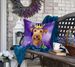 Irish Terrier King Of Mardi Gras Throw Pillow Machine Washable, Indoor Outdoor Decorative Pillow For Couch, Bed Or Patio, 18Hx18W_maomaolike.com
