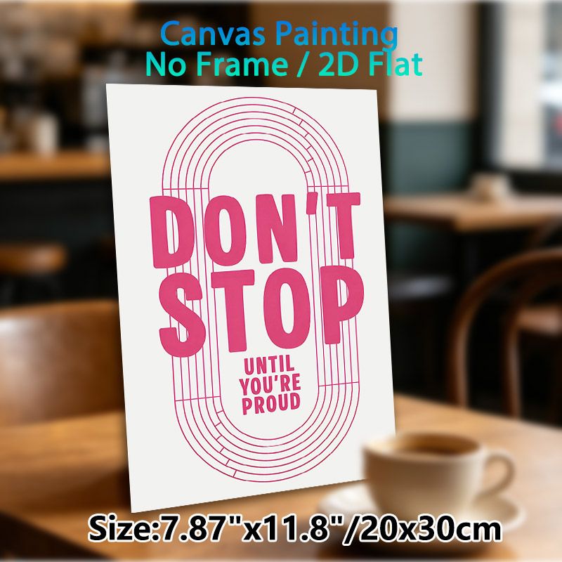 Motivational Quote Painting Poster, Vibrant Pink Minimalist Typographic Poster, Inspirational Encouraging Message To Boost Motivation, Ideal For Home_maomaolike.com