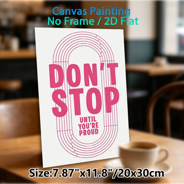 Motivational Quote Painting Poster, Vibrant Pink Minimalist Typographic Poster, Inspirational Encouraging Message To Boost Motivation, Ideal For Home_maomaolike.com