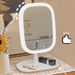 LED Lighted Smart Makeup With Lights For Girls' Bedroom Dressing Table, Student Dormitory Desktop Fill Light Mirror_maomaolike.com