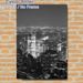 Night City Skyline Painting Poster, Monochrome Sleek Urban Night Scene Poster, Minimalist Sophisticated Wall Decor Ideal For Living Room, Office_maomaolike.com