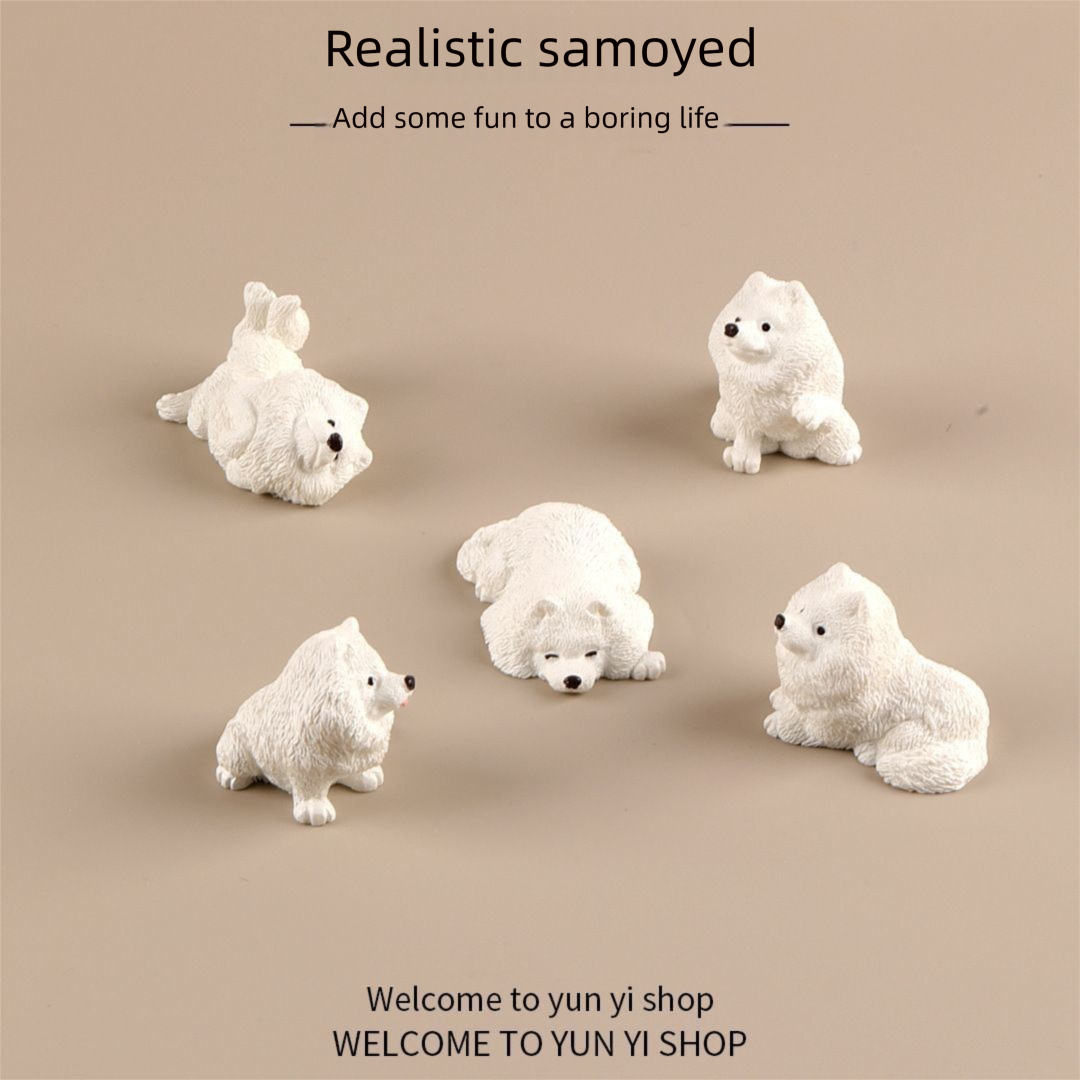 Micro Landscape Creative Cute Puppy Animal Figurine Blind Box Decoration Accessories Office Desktop Mini Ornament_maomaolike.com