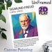Sigmund Freud Themed Painting Poster, Stylized Geometric Portrait Poster, Informative Psychoanalysis Introduction Decor For Office, Study Room Or_maomaolike.com