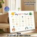 Potty Chart Painting Poster, Watercolor Cute Woodland Scene Poster, Functional Design To Track Potty Training Progress, Suitable For Bathroom_maomaolike.com