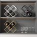 Red Home Luxury High-end Diamond Grid Cabinet Storage Rack Slanted Wine Bottle Organizer_maomaolike.com